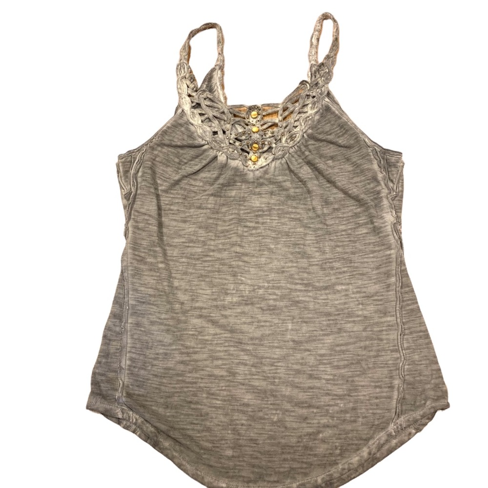 Free‎ People Gray Knit Tank Top L